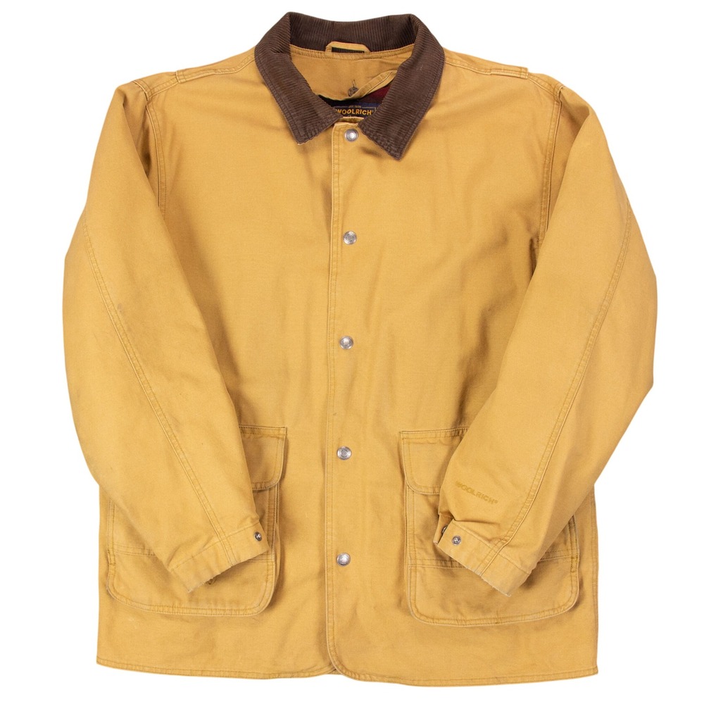 VTG Woolrich Mens L 16308 Saddle Barn Chore Jacket Removable Blanket‎ Lined Tan